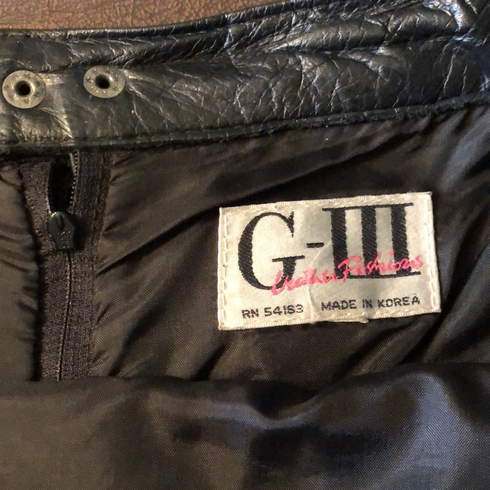 Vintage G-III Leather Fashions Midi Skirt - Picture 5 of 8